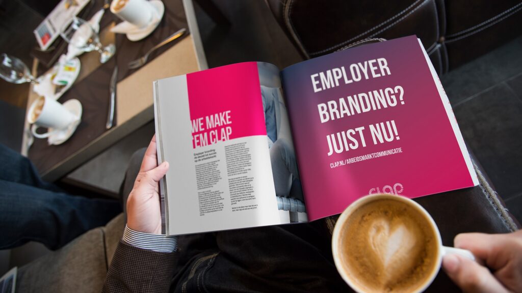 Employer branding tijdschrift en koffie
